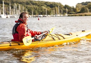 Peddelaars voor de haven van Ralswiek, © Tourismuszentrale Rügen GmbH